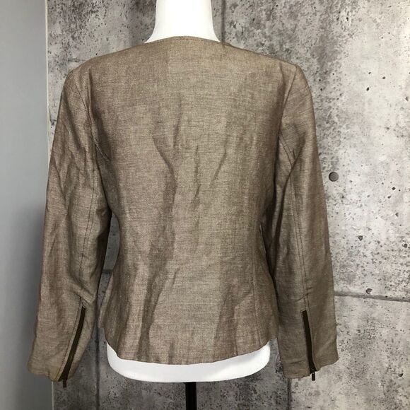 🚨 Isaac Mizrahi for Target Linen Blend Zip Blazer - Picture 3 of 10